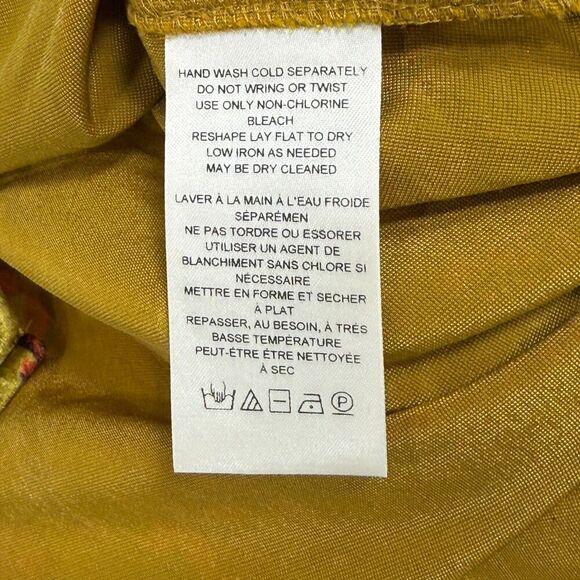 Pilcro Shirt Women M Green Floral Relaxed Velvet Button Down Romantic Academia - Picture 6 of 11